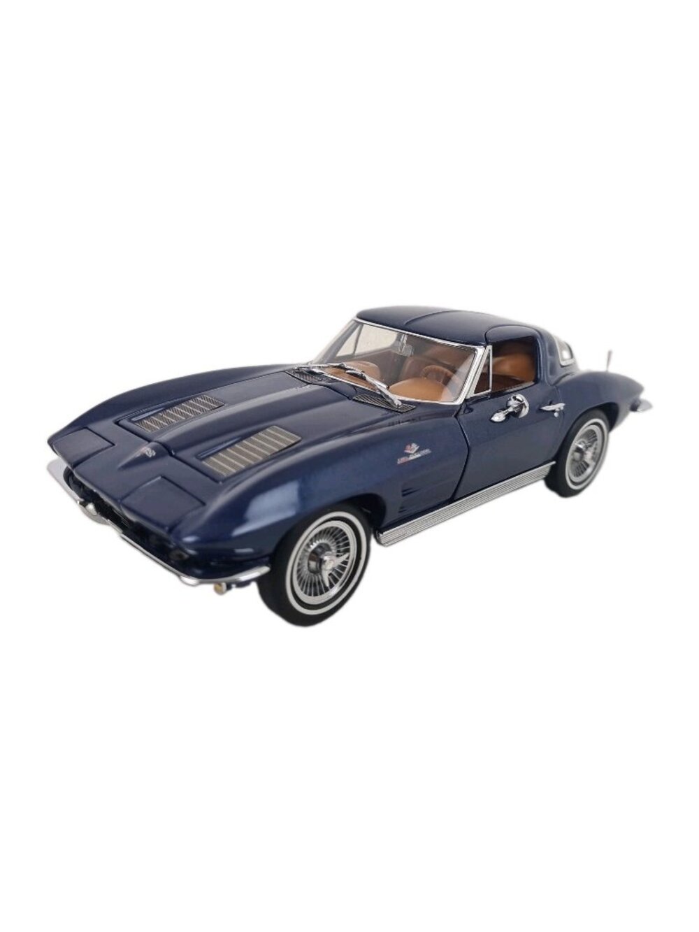 Franklin Mint 1963 Corvette Sting Ray Z06 2267 Fiberglass 1:24 DieCast B11ZU53